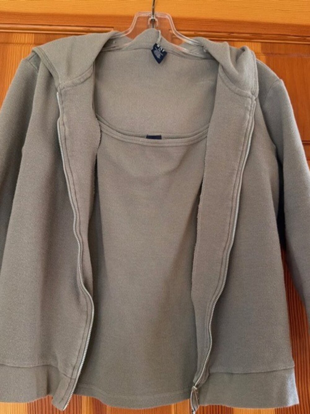 Gap Gray/green Tank and Matching Hoodie